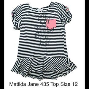 Matilda Jane 435 peplum ruffle top size 12